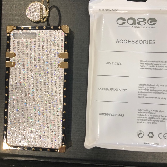 mobile -case Accessories - NWT-sparkly phone case iPhone 8plus